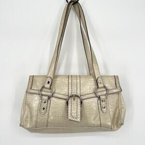 Vintage Y2K Liz Claiborne Purse With Silver Hardware Shoulder Bag